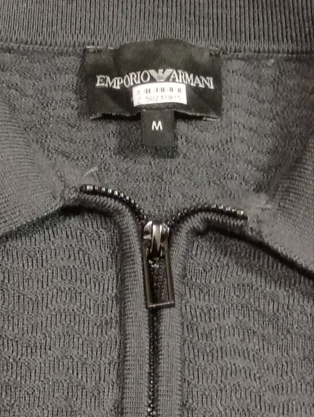 Emporio Armani Virgin Wool Half‑Zip Sweater - Picture 4 of 8
